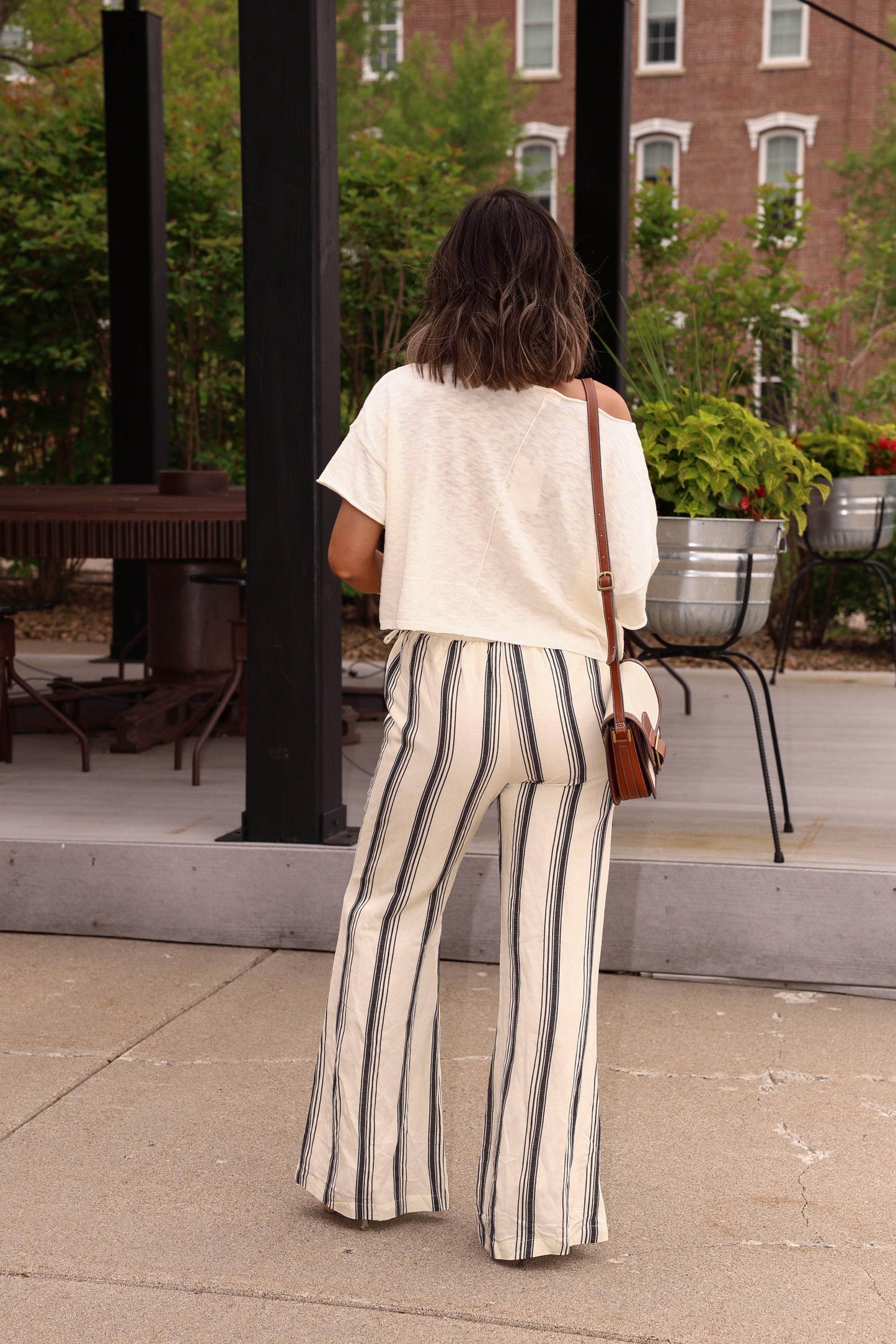 Porto Striped Linen Pants