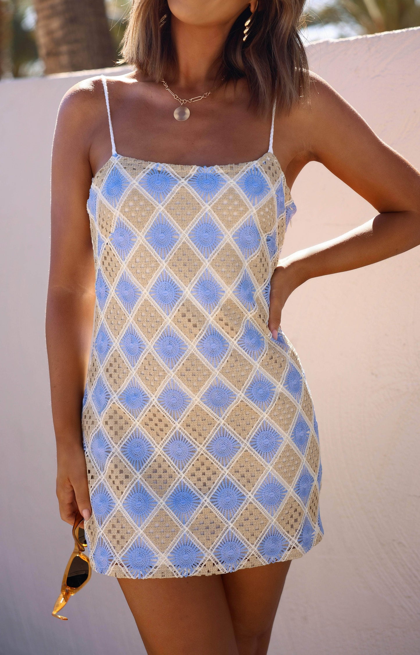 Provence Patchwork Mini Dress