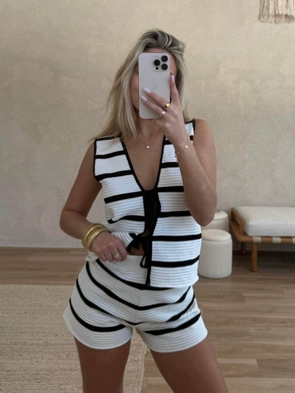 Serena Striped Shorts