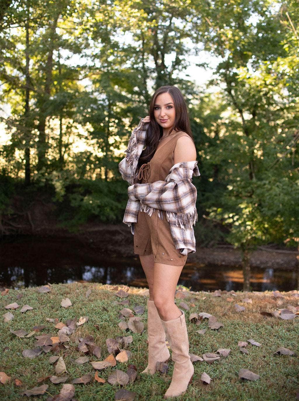 Homestead Fringe Plaid Shacket