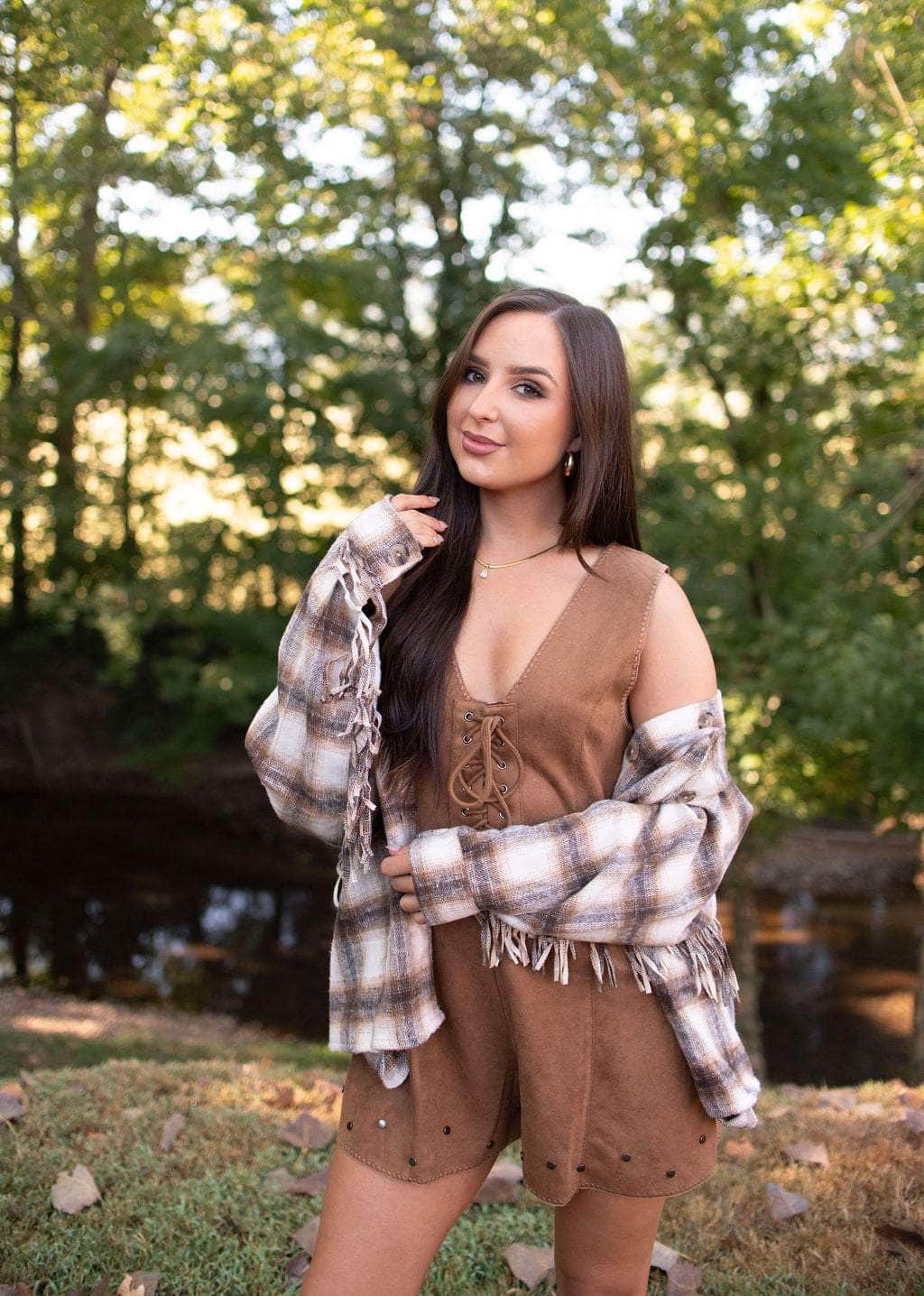 Homestead Fringe Plaid Shacket