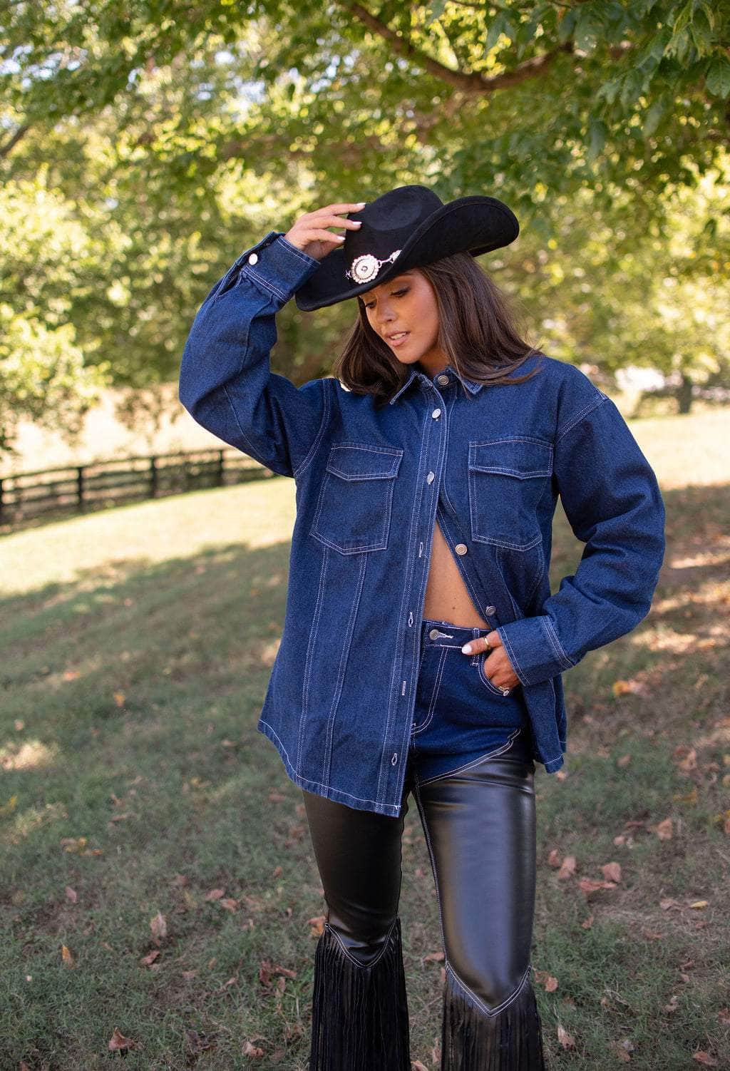 Cowgirl Club Fringed Chaps Pants