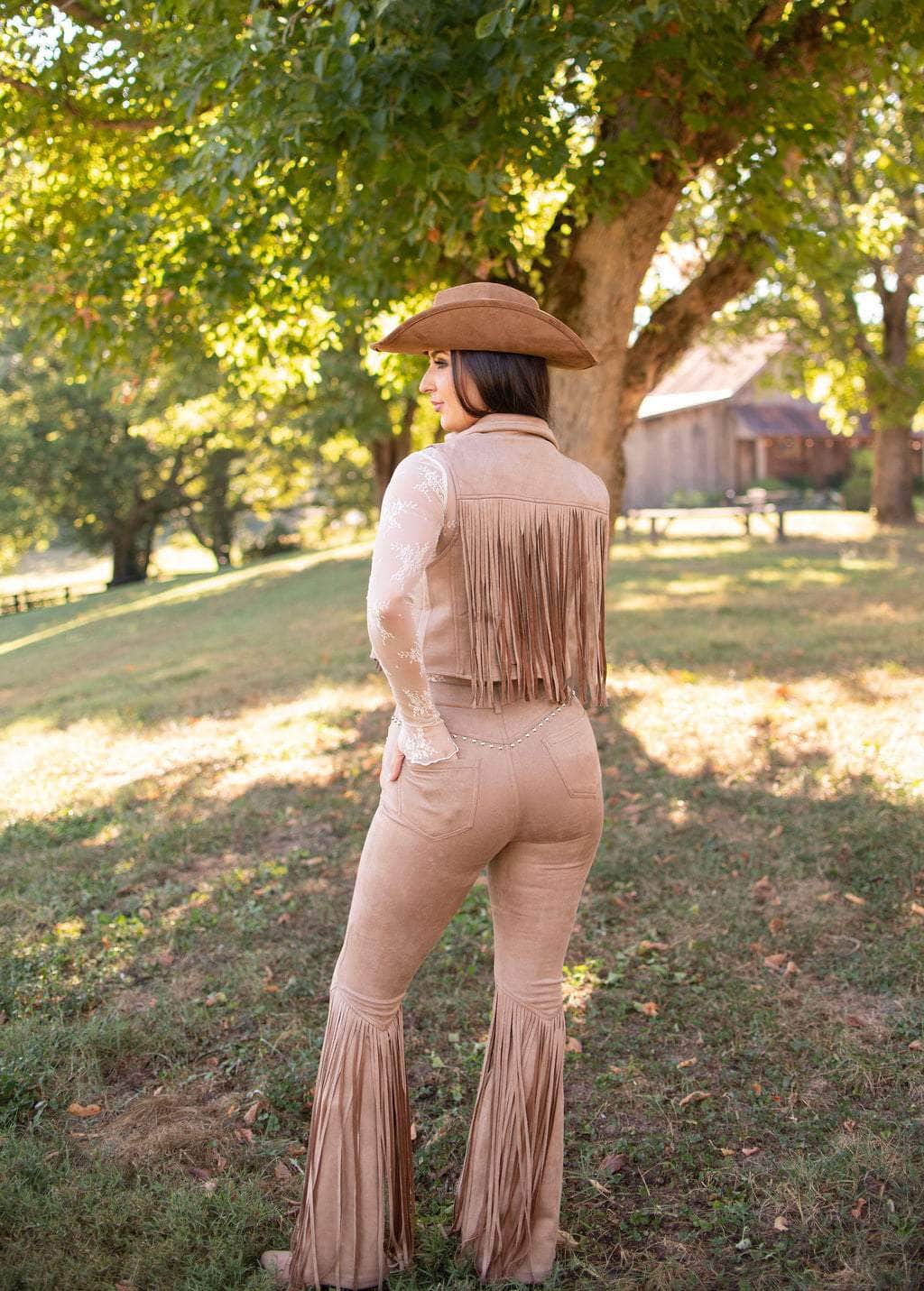 Austin Suede Fringe Pants