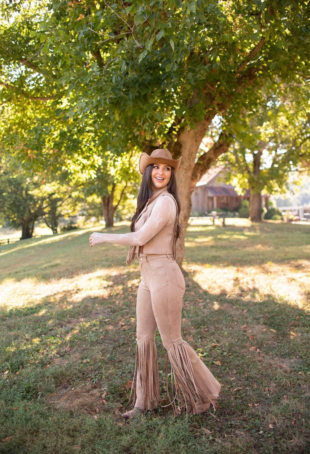 Austin Suede Fringe Pants