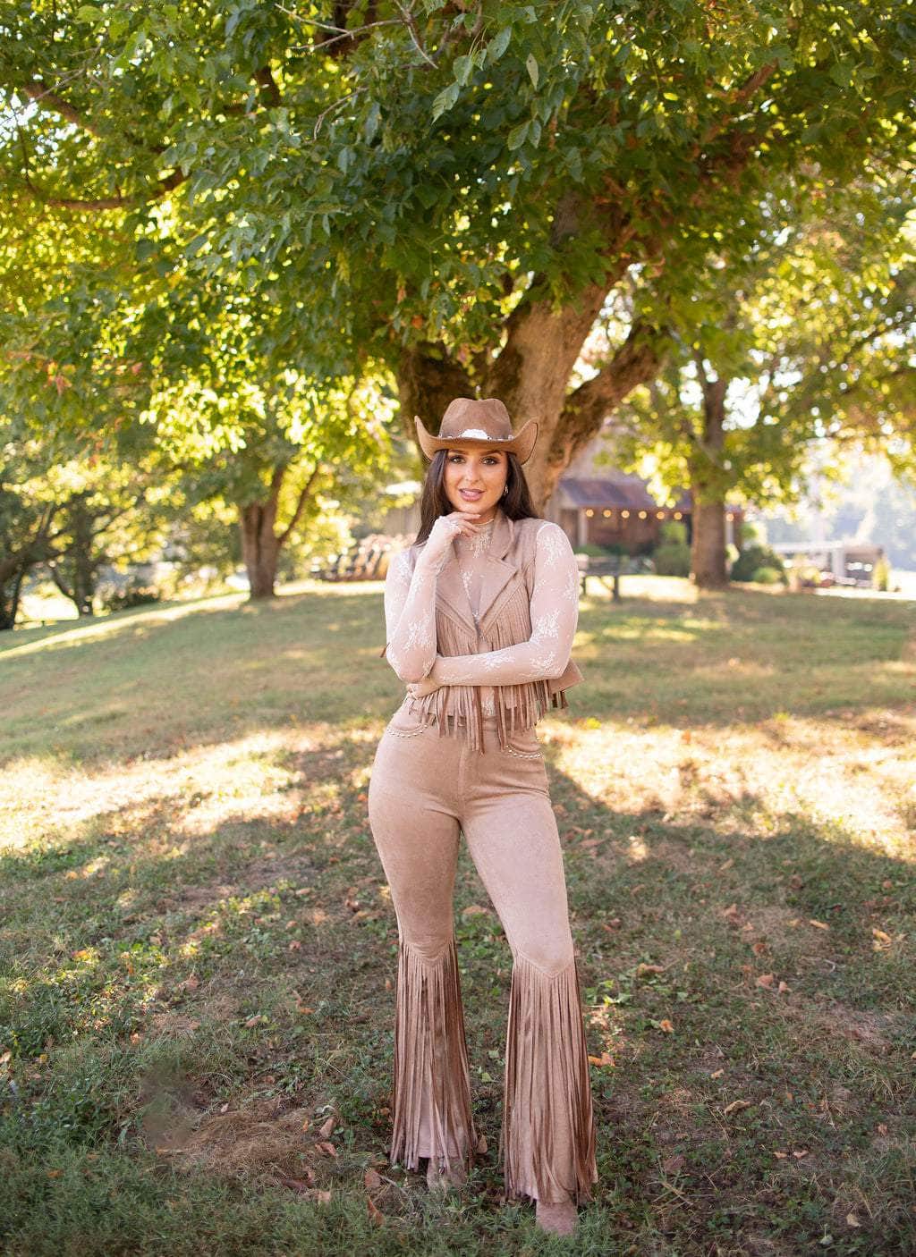 Austin Suede Fringe Pants