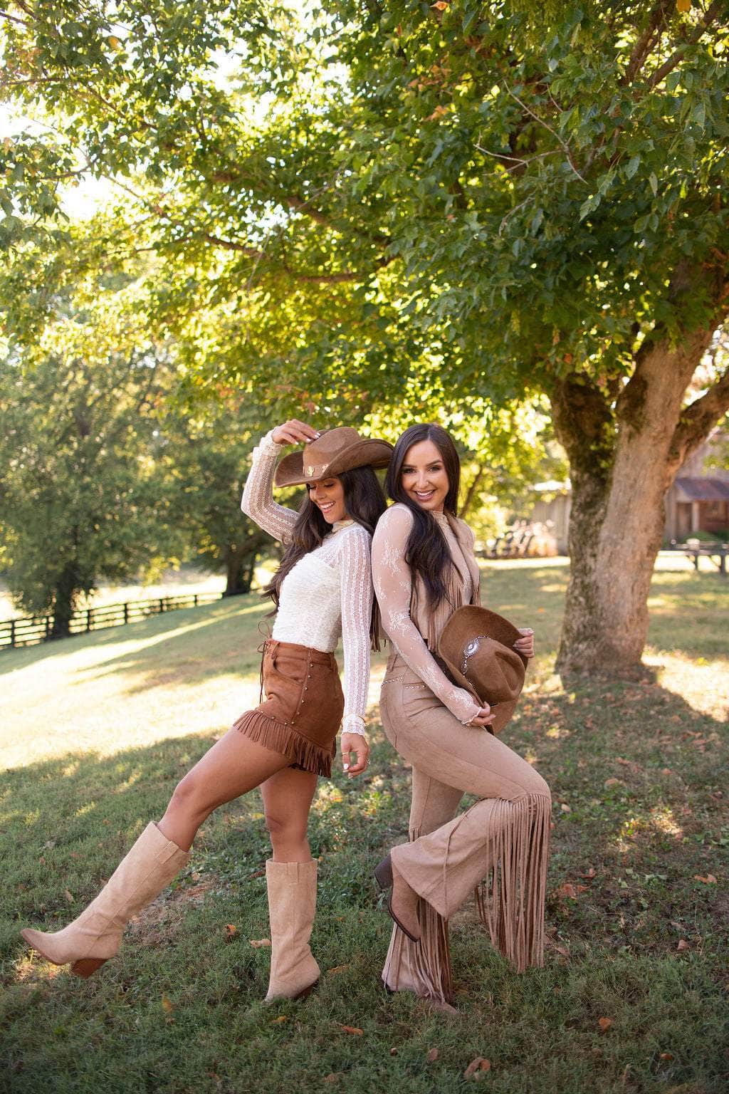 Austin Suede Fringe Pants