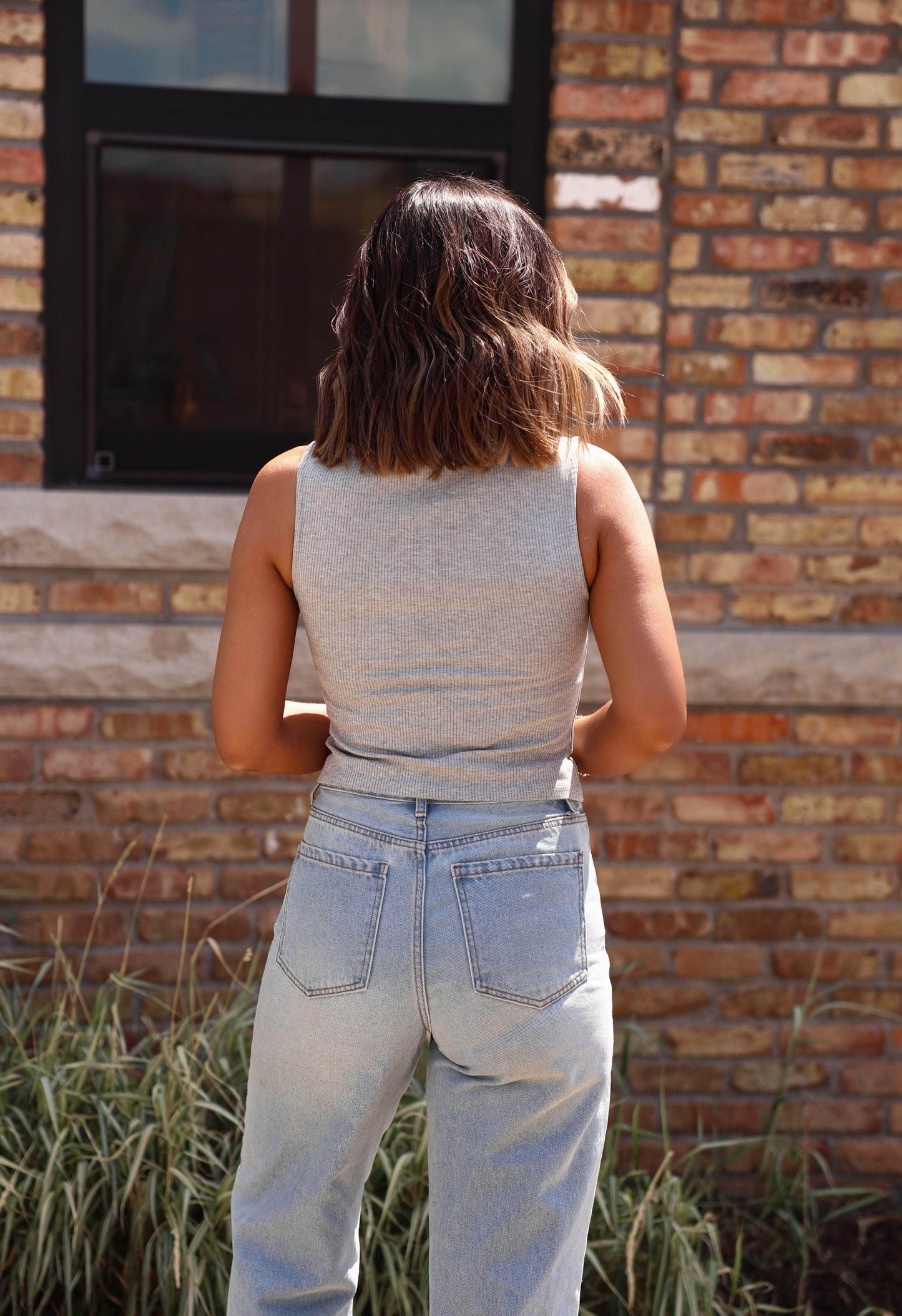 Sleeveless Button Up Tank