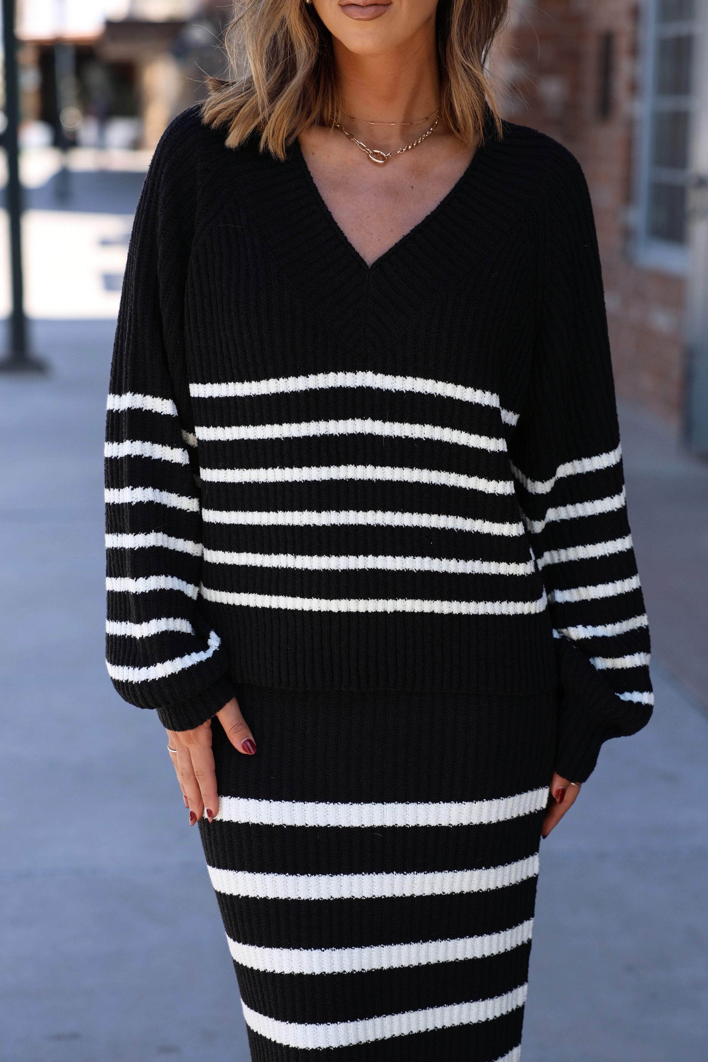 Soho Stroll Stripe Sweater