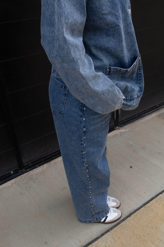 Studded Denim Jean