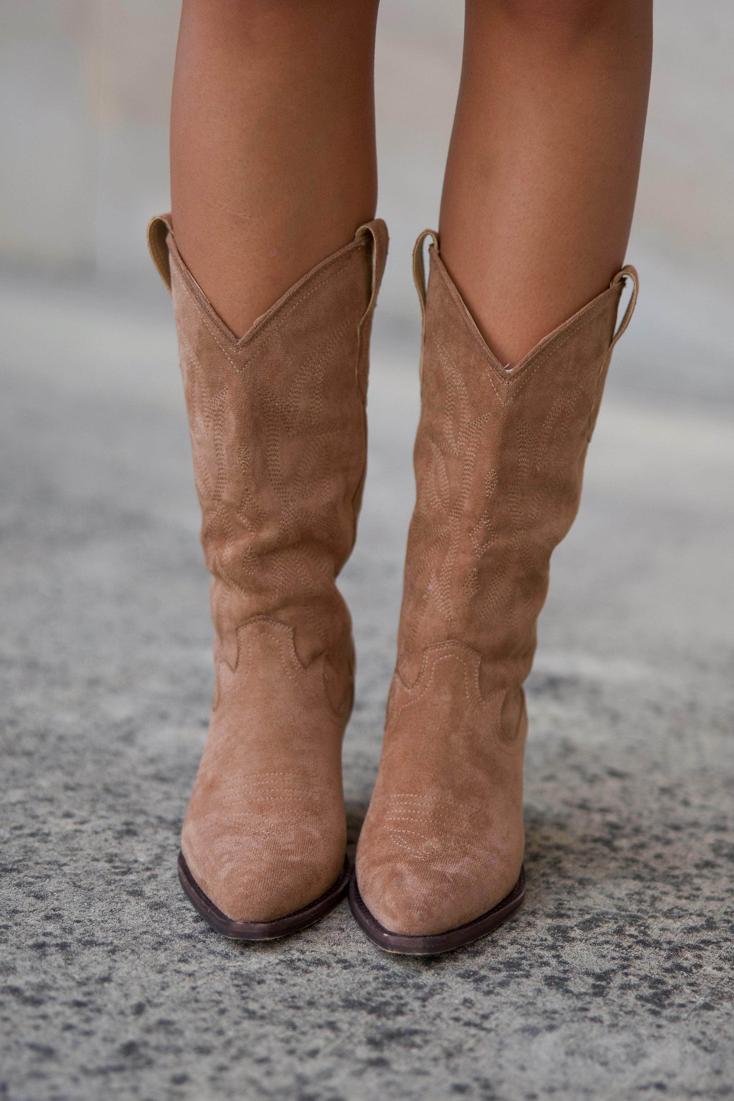 Suede Western Cowboy Boot