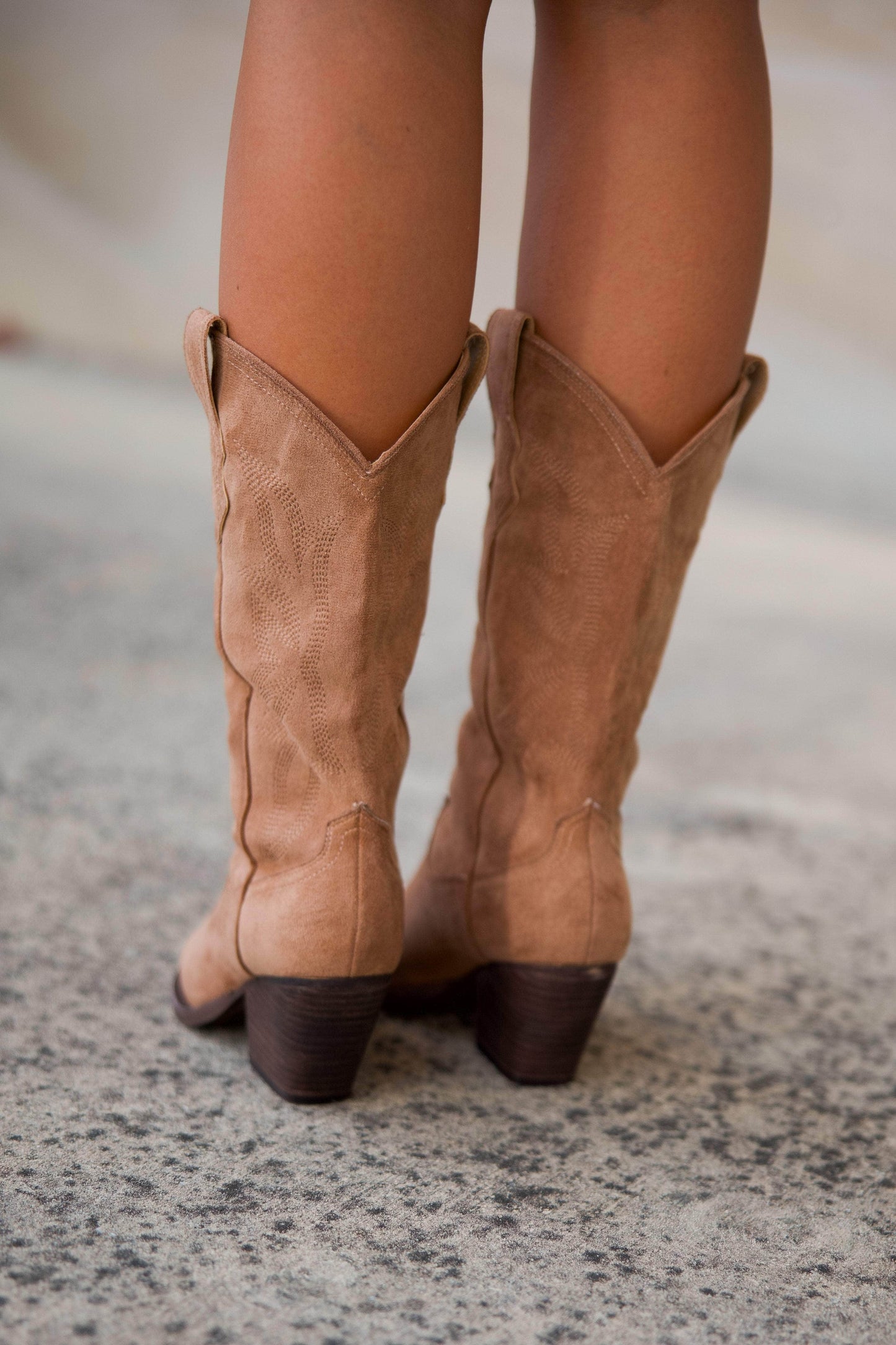 Suede Western Cowboy Boot