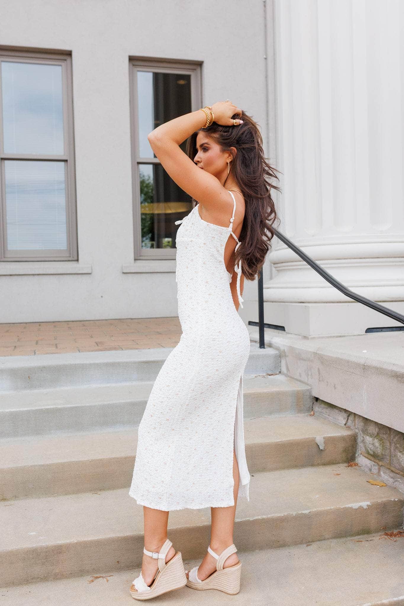 Sunny Days Floral Midi Dress