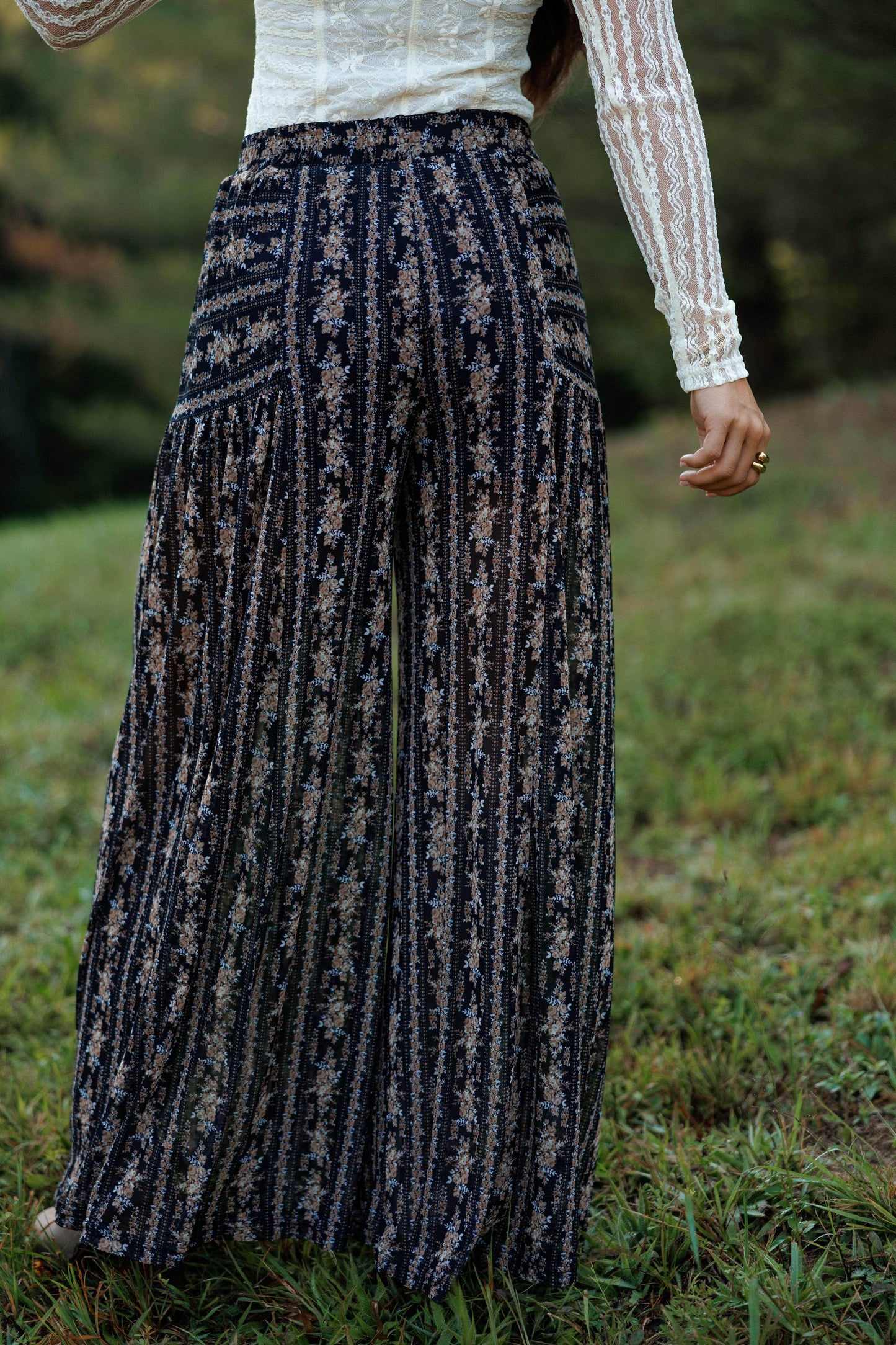 Wildflower Path Mesh Pants