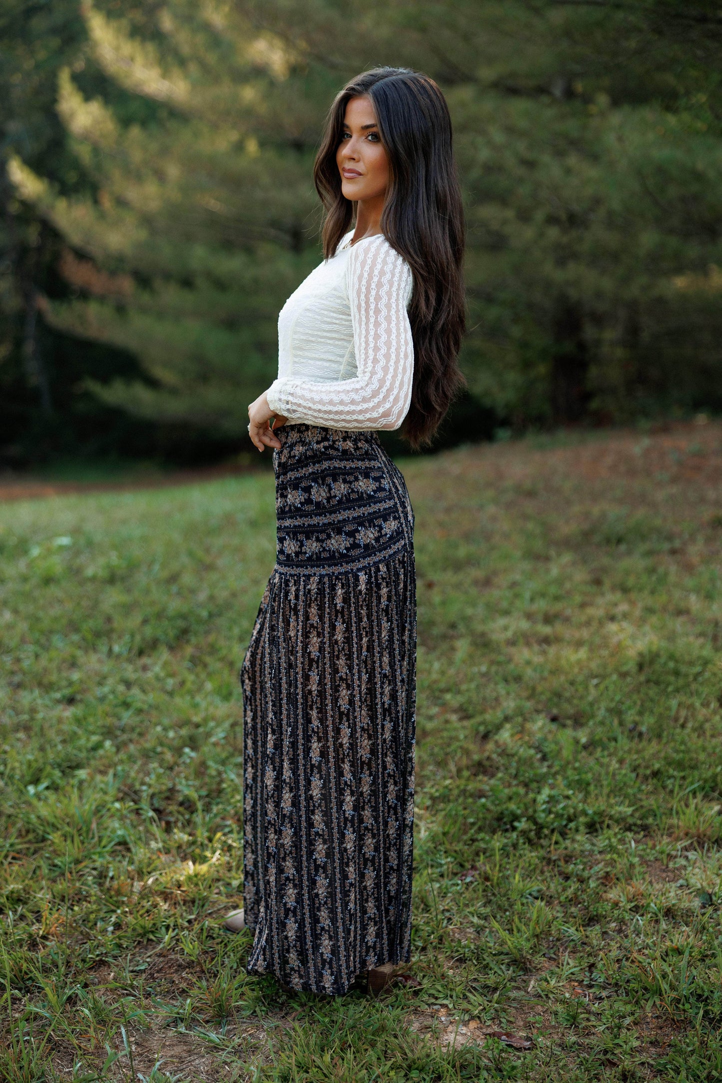 Wildflower Path Mesh Pants