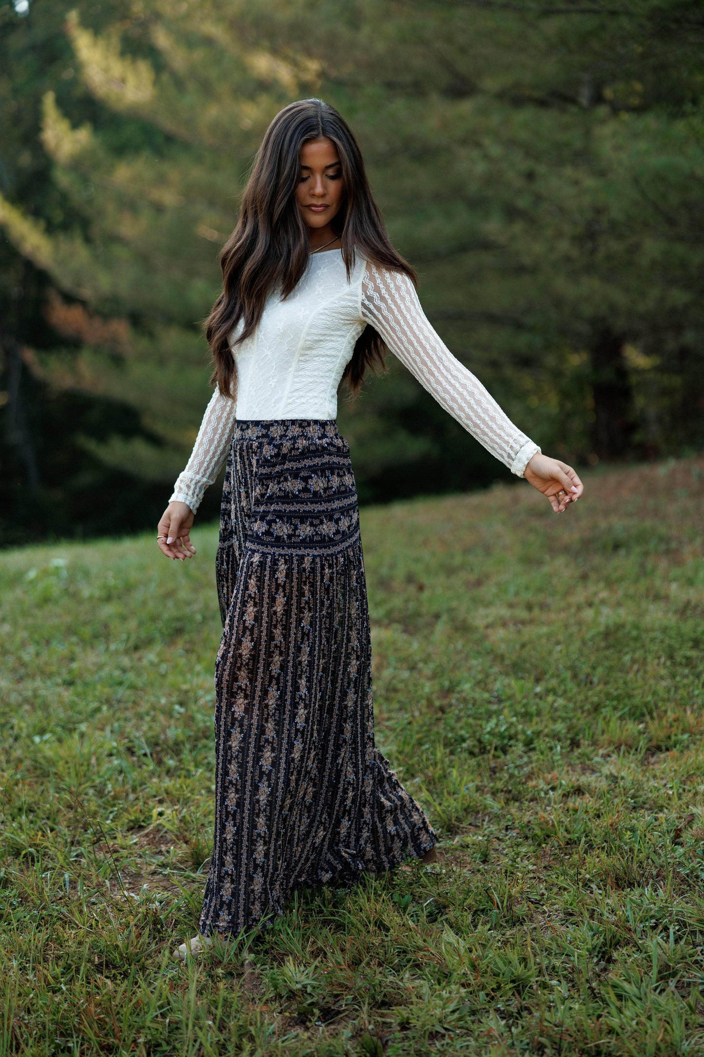 Wildflower Path Mesh Pants