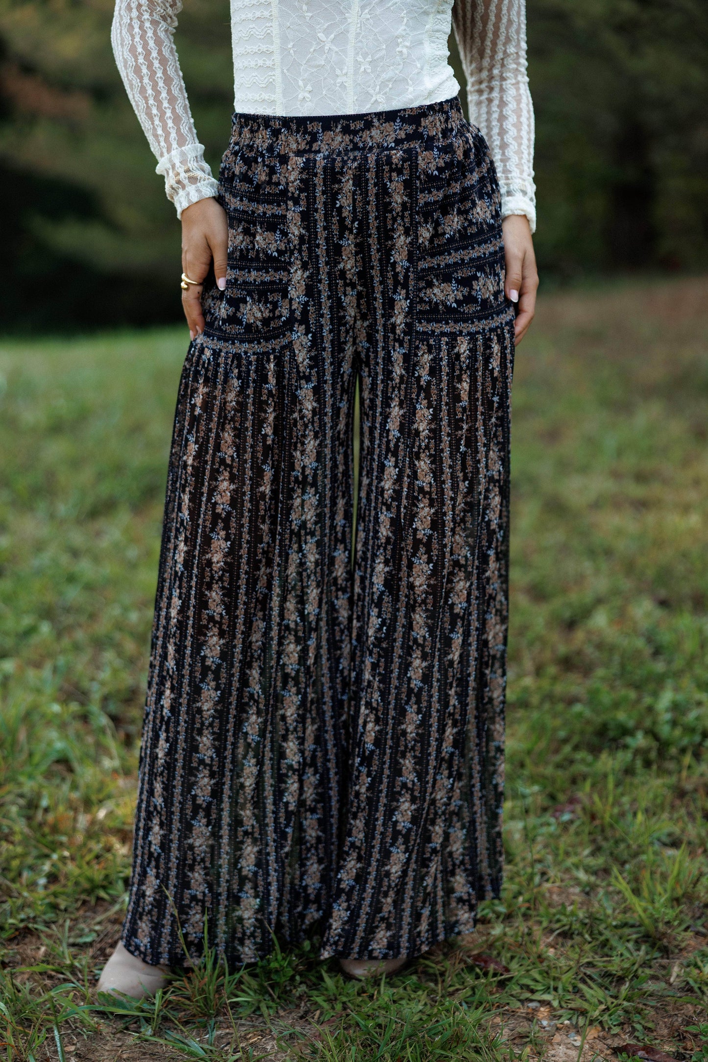 Wildflower Path Mesh Pants