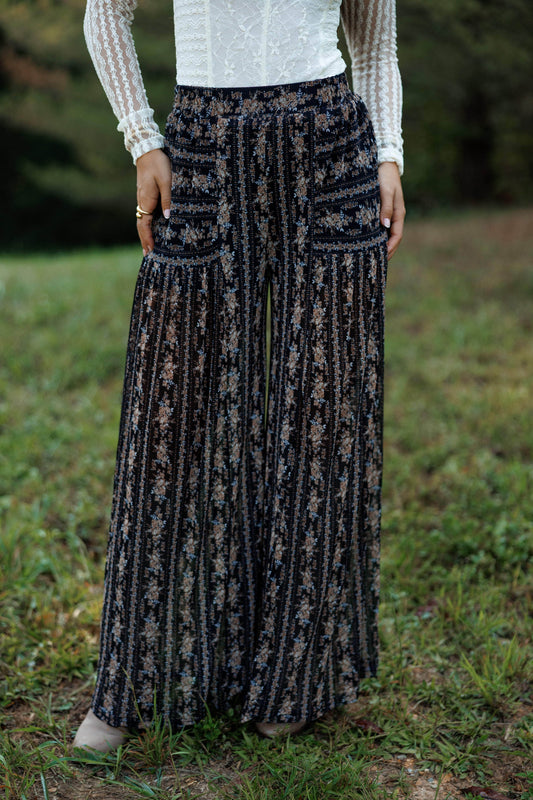 Wildflower Path Mesh Pants