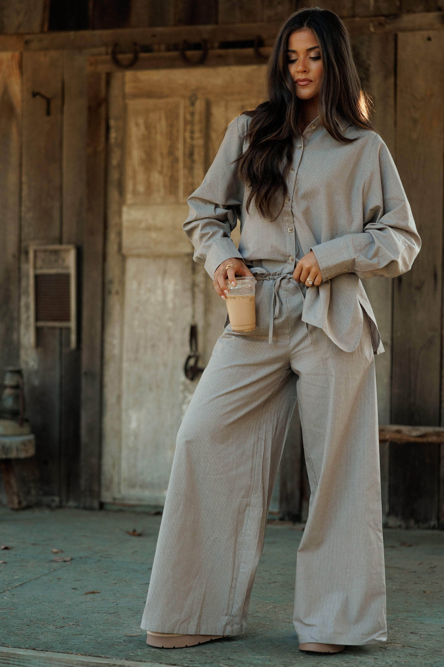 Second Cup Striped Pants