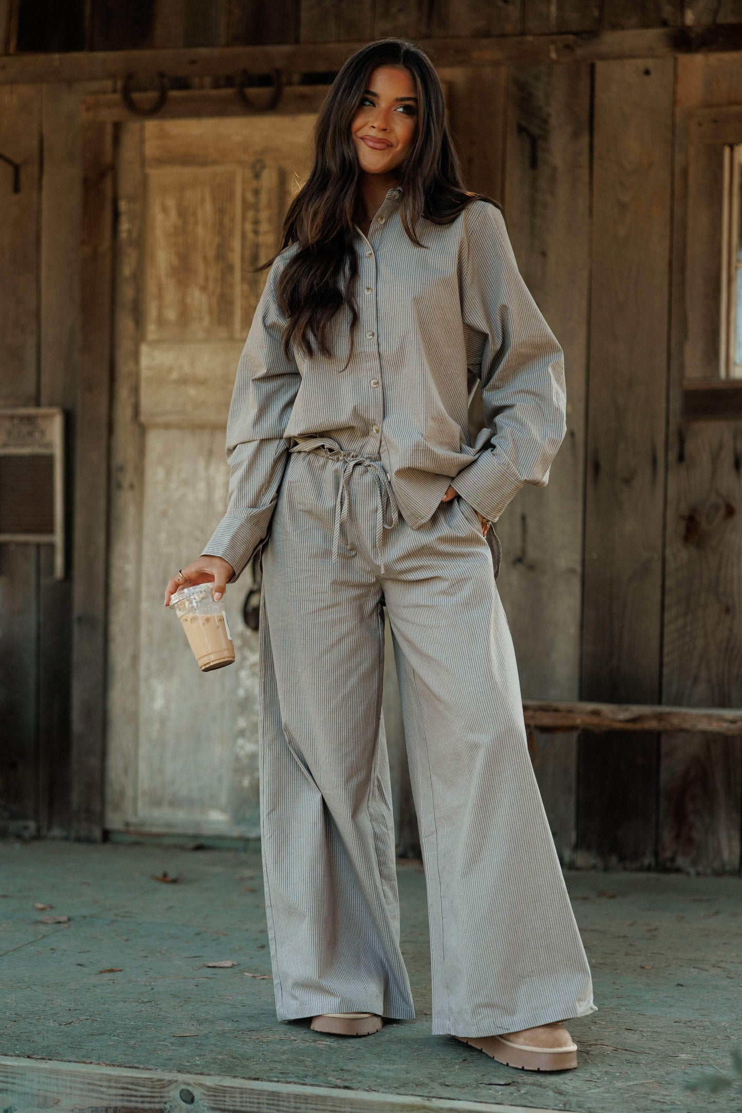 Second Cup Striped Pants