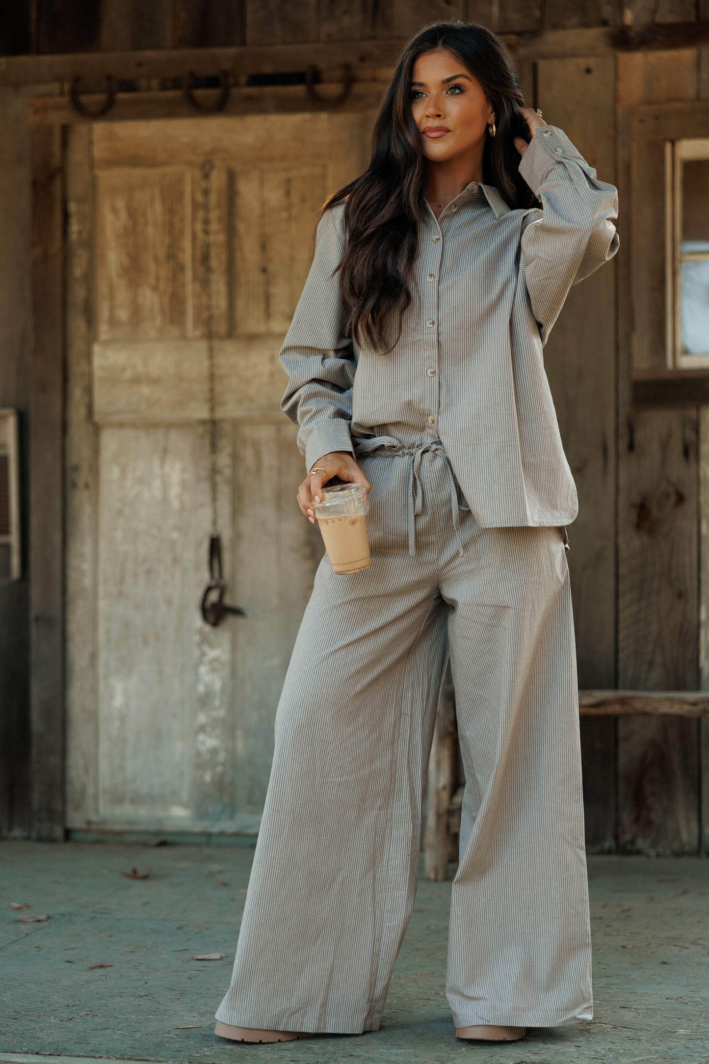 Second Cup Striped Pants