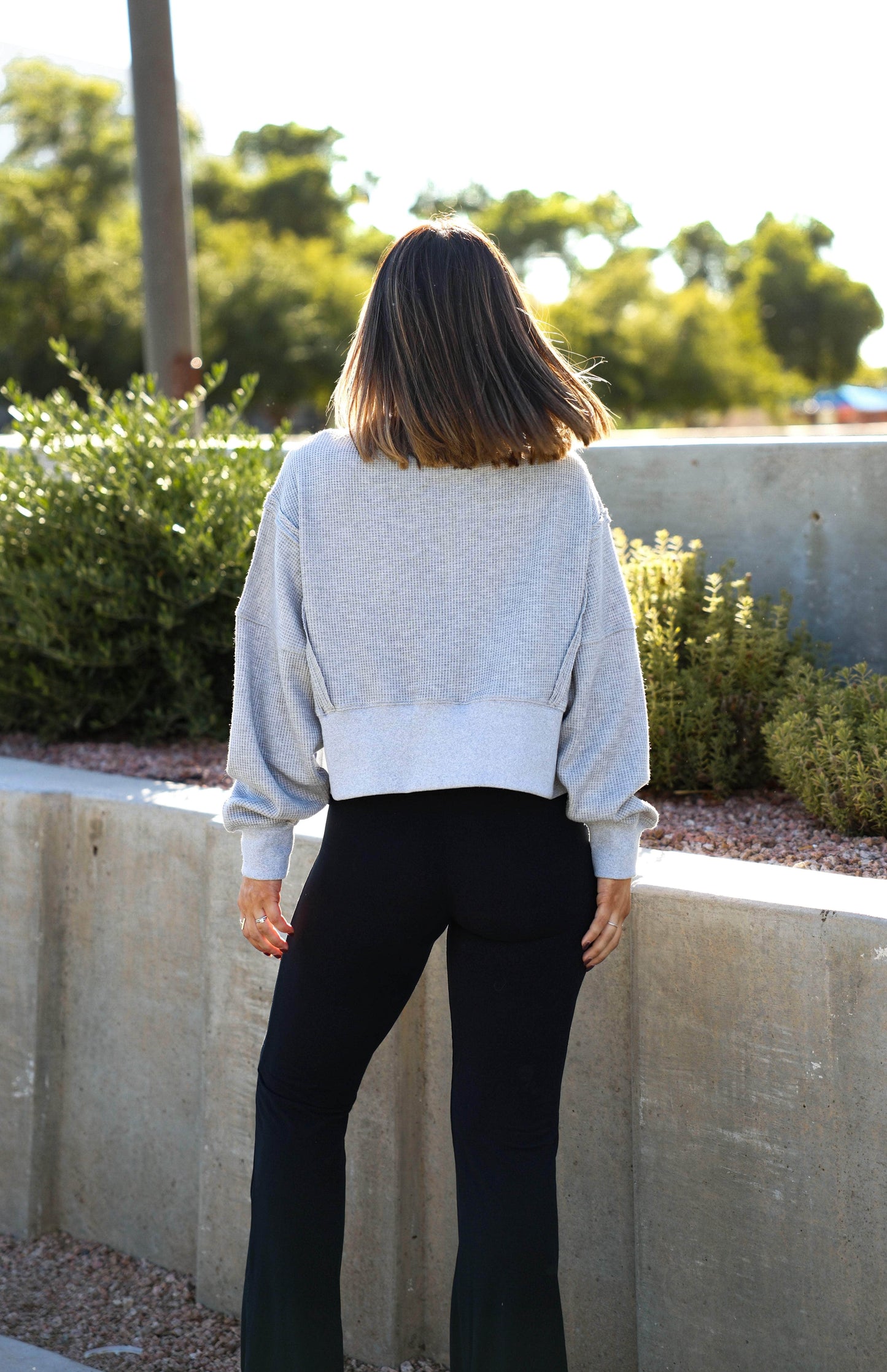 Warm Up Waffle Knit Top